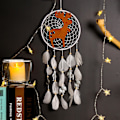 Miniatyrbild 3 av 5: Julälg Drömfångare Boho Handgjord Fjäder Väggdekoration Drömfångare Ornament Bil Sovrum Heminredning