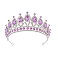 Miniatyrbilde 1 av 4: Diamant Hodeplagg Rhinestone Prinsesse Tiara Brud Bryllup Hodebånd Bryllup Brud Bryllup Hodeplagg Assortert Farge 115X15X6.5CM