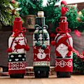 Miniatyrbillede 2 af 5: Julevinflaske-Hætter Juletema Bordpynt Ornament Elg/Snemand