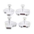 Miniatyrbillede 4 af 5: 4 stk Cykel Bil Mønster Plast Form Form