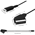 Pikkukuva 5 / 5: SCART–HDMI-muunnin, SCART–HDMI-kaapeli, All-in-One SCART–HDMI-muunnin, 1080P/720P Video Audio -muunnin