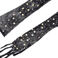 Miniatyrbilde 3 av 5: Lange hansker for kvinner med strass og netting