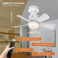 Miniatyrbild 3 av 5: Dimmable LED Ceiling Fan with Remote Control, 4 Speeds, 3 Color Temperatures, E27 – For Bedroom