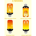 Miniatyrbillede 4 af 4: LED Flammeffekt Lyspære, Opgraderet Flimrende Ild Julepynt Lys, E26 Sockel Flamme Pære Wit(2stk)