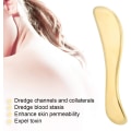 Miniatyrbilde 5 av 5: Messing Gua Sha-verktøy Skraping Plate Massasjeapparat Fascia Massasje Muskelsmertelindring Gua Sha-verktøy