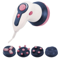 Miniatyrbillede 1 af 5: Elektrisk Kropsformgivende Massagerulle 4 i 1 Massagehoved Anti-Cellulite Maskine Multifunktionel Elektrisk Massager