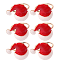 Miniatyrbild 1 av 5: Jultomteströja Servettringar Set om 6 Jultomteströja Servett Servett Spänne Hållare för Jul Hem Jultomteströja