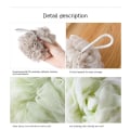 Miniatyrbillede 2 af 5: 2 stk gråblå Bade svamp Dusj Loofahs M esh Pouf Bade Scrunchies