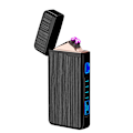 Miniatyrbillede 3 af 5: Elektrisk lighter, USB-opladelig lighter, Plasma dobbeltbuelys lighter, vindsikker flameløs lighter, lommemetal lighter med