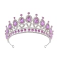 Miniatyrbilde 2 av 4: Diamant Hodeplagg Rhinestone Prinsesse Tiara Brud Bryllup Hodebånd Bryllup Brud Bryllup Hodeplagg Assortert Farge 115X15X6.5CM