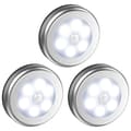 LED spotlights with motion sensor night light 3-pack Silver