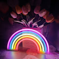Miniatyrbillede 3 af 5: LED Lampe / Natlampe Neon - Regnbue Multicolor