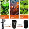 Miniatyrbilde 2 av 5: Neddykbar akvariumpumpe med filter 6W 600L/H Filter vannpumpe