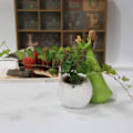Miniatyrbillede 2 af 5: Sød Mors Dag Ornament Mikrolandskab Statue Gave Harpiks Håndværk Skrivebord Havegård Dekoration Gul Due