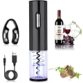 Miniatyrbild 1 av 5: USB Laddningsbar Elektrisk Korkskruv Automatisk Flasköppnare Laddningsbar Elektrisk Flasköppnare Professionell Korkskruv Champagneflasköppnare Present Id