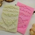 Pikkukuva 4 / 5: Helppokuvioinen Fondant-kakku Silikonimuotti Mousse-suklaakakku DIY Leivonnaiset Koristelu Muotti