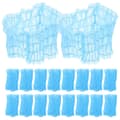 50 st engångs elastiska pannband i non-woven för ansiktstvätt, spa, sminksalong, blå töjbara hårband