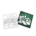 Miniatyrbillede 4 af 5: Jule-Igloo Metal Skæreform Stencil DIY Scrapbooking Album Skabelon