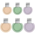 Pikkukuva 1 / 7: Kannettavat leveäsuiset matkapullot, uudelleentäytettävät silikonipullot matkalle, nestesäiliöt matkalle, leveä suu 6pcs 60ml+90ml