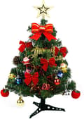 Miniatyrbild 1 av 4: Artificial Christmas Tree Small Pre-Decorated Mini Christmas Tree with Decorations 45cm for Festive Home Decor