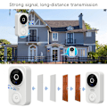 Miniatyrbillede 5 af 5: Smart Trådløs Fjernbetjening Videodørklokke Intelligent Visuel Dørklokke Hjem Intercom HD Nattesyn WiFi Sikkerhedsdør Dørklokke