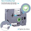Miniatyrbillede 4 af 5: 5-pak Etiketprintertape til TZe-231 -231 Lamineret P-Press Etiketprintertape, til Model PT D200 D210 H100 1880 [db]
