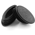Miniatyrbillede 3 af 5: 20 stk. Trægulvbeskyttere, 15 x 30 mm Oval Plastpropper Rørforbindelse Endekappe til Stol Bord Skammel Benfødder, Sort
