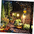 Miniatyrbillede 5 af 5: 1 stk Halloween Jack-o-Lantern Lysende Jack o Lantern Lysende Lanterner Halloween Græskar Bordlampe LED Solcellelys Udendørs