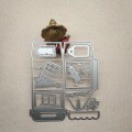 Miniatyrbilde 2 av 4: Husbøtte Mal Klippeformer Scrapbooking Prege Klippeformer For DIY Håndverk Dekor