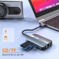 Pikkukuva 5 / 5: USB-hubi 5-in-1 Hub USB3.0 Yhdellä vedolla neljään Kannettava Puhelin Tabletti Type-c Jakaja USB-jatkojohto D