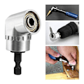 Miniatyrbild 5 av 5: 105 Graders Vinkelskruvmejsel Socket Adapter Justerbar 1/4 tum Hex Bit