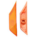Miniatyrbillede 4 af 5: 1 sæt sidemarkerlampe-linser kompatibel med 2016-op 10. generation Sedan/coupe/hatchback (orange)