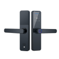 Miniatyrbilde 1 av 4: SMARTLÅS (SVART) Med 5 åpningsmetoder, fingeravtrykk, numerisk kode, kort, via mobiltelefon og fysisk nøkkel.