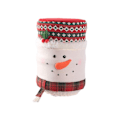 Miniatyrbillede 1 af 4: Ny Julepynt Linned Broderi Tote Taske Tromme Vand Støvjakke Børnegavepose Slikpose Opbevaring Hvid White B