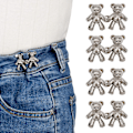 Miniatyrbillede 3 af 4: Søde Bjørn Knapper til Jeans, Ingen Syning og Ingen T Jeans Knapper til Løse Jeans 4 Sæt Jeans Knapper Udskiftning Bukser Klips til