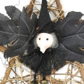 Miniatyrbillede 4 af 5: Græskar Femtakset Stjerne Vine Dekoration Props Hexe Krans DIY Rattan Ferie Dør Plade Håndværk Græskar