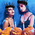 Miniatyrbillede 5 af 5: Mørkt Gotisk Vind Sort Krone Hårbånd Halloween Pandebånd Hovedbeklædning, til Ball Party Maskerade