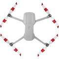 Miniatyrbild 2 av 5: Air 2S Propeller Tyst Propeller Vikbar 7238F Propeller för DJI Mavic Air 2/Air 2S Drönartillbehör (Röd Vit 4-pack)