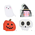 Miniatyrbillede 2 af 5: Hekse 20 stk Halloween Bord Spøgelsesagtig Hexe Kranium Græskar Serviet Papir Serviet Udskæringer Hekse