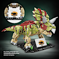 Miniatyrbild 2 av 4: 952 Stycken Triceratops Dinosaurie Byggklossar Jurassic Modell Byggklossar Set Barnleksaker Pojkar Tekniska Gåvor för Barn