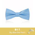 Miniatyrbillede 1 af 5: Børnebutterfly British stil dreng baby dobbeltlags lille butterfly Sky Blue Star point B17 et sæt