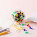 Miniatyrbillede 1 af 5: 100 stk. Store Push Pins 1 Tomme Standard Tommelknapper Stålspids og Plastikhoved Push Pins til Korktavle - Korktavle Opslagstavle