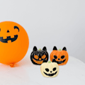 Pikkukuva 2 / 5: Halloween-koristeet 3 kpl Halloween-miniatyyripumppu-koristeet Hartsi Mini-haamu-pumppu-hahmot Akvaariokoriste