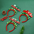 Miniatyrbilde 1 av 5: 3 stk Julehårbånd, Julehårbånd Partyhatter for Julefest, Årlig Ferie, Fotoboks