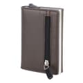 Automatic Aluminum Alloy Wallet with RFID Blocking, Waterproof Credit Card Holder, Pocket Case (Coffee) 0.2 0.2