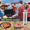 Miniatyrbillede 5 af 5: Pølsestopper, Køkkenmaskine til Hjemmelavet Pølse med 4 Stoprør, Vertikal Pølsemaskine Hurtig Pølsefyldning, 1 kg [Db]