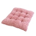 Miniatyrbilde 1 av 5: Sitteputer for hjemmebruk, polstrede fløyelsmyke gulvputer for stue Tatami, 16 tommer rosa