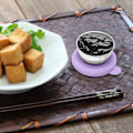 Miniatyrbillede 3 af 5: Rustfrit Stål Silikon Dæk Dressing Kop Tomat Dressing Krydderi Beholder Silikon Dæk