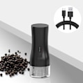 Pikkukuva 5 / 5: Sähköinen suola- ja pippurimyllysetti - 140 ml suuri kapasiteetti - USB-ladattava - Yhdellä kädellä käytettävä - Valkoinen valo - Säädettäv