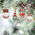 Miniatyrbillede 5 af 5: Plush Juletræspynt Juletræspynt Plush Nisse Vedhæng Charm
